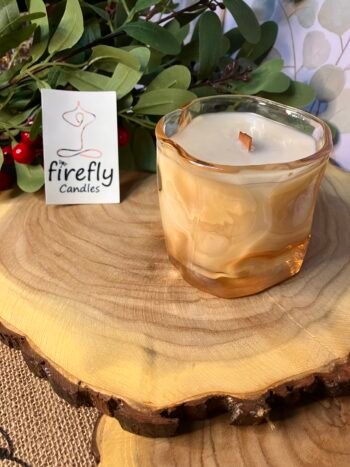 Golden Champagne Candle